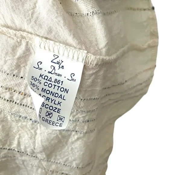 Made in Greece Sun.Dream.Sea Striped Mini Beach Dress - Picture 9 of 9